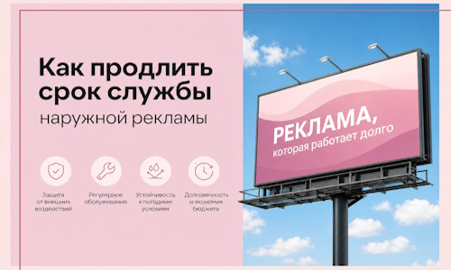 Как продлить срок службы наружной рекламы в  Нижнем Новгороде