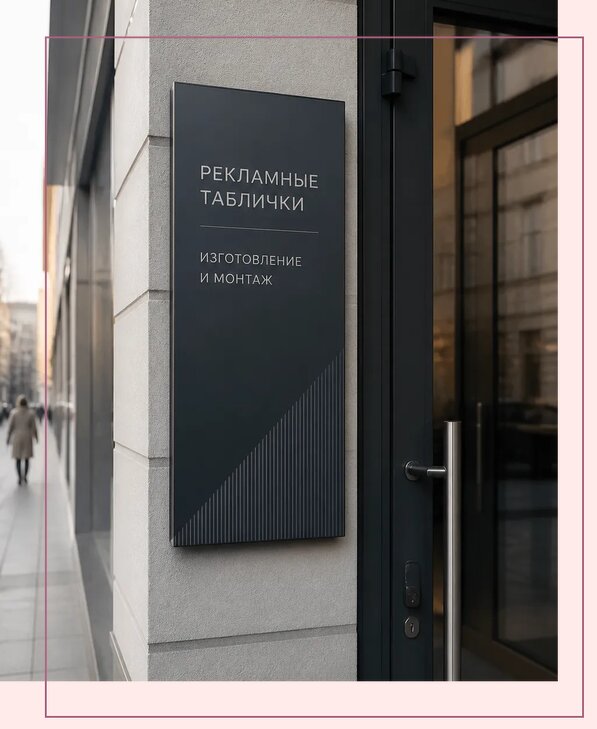 Рекламные таблички в Нижнем Новгороде по цене от 4689 р. | Аванза-Ннн