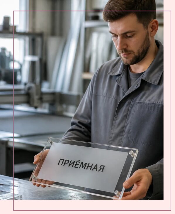 Таблички из оргстекла на заказ в Нижнем Новгороде от 4064 р. | Аванза-Ннн